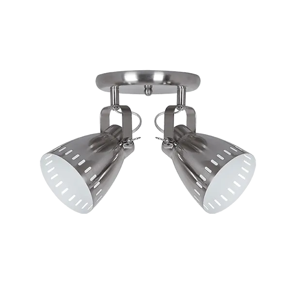 NOAH SPOT 2XE27 SATIN NICKEL D220mm