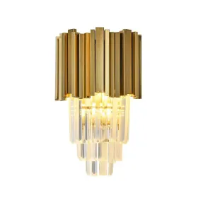 PERCY WALL LAMP 2XE14 GOLD/CRYSTALS | Buy online — Megaluks