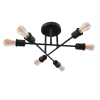 SALLY CHANDELIER 6XE27 BLACK | Buy online — Megaluks
