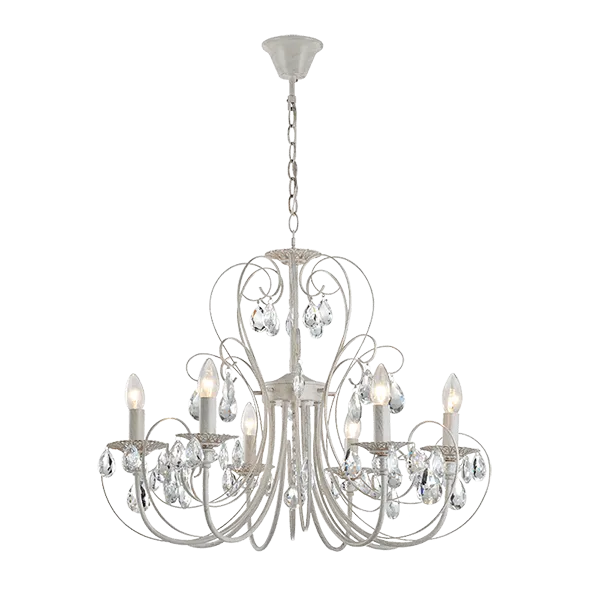 RUBY CHANDELIER 6XE14 D600XH490mm | Buy online — Megaluks