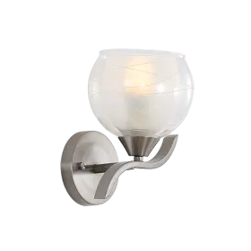 STACY WALL LAMP 1XE27 SATIN NIKEL | Buy online — Megaluks