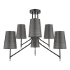 THERA CHANDELIER 6XE14 BLACK/CHROM | Buy online — Megaluks