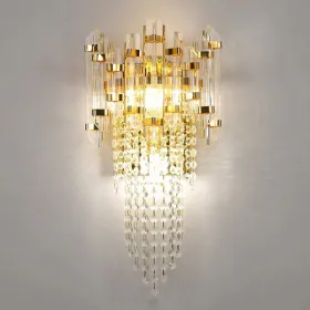 THEODORE WALL LAMP 3XG9 GOLD/CRYSTALS | Buy online — Megaluks