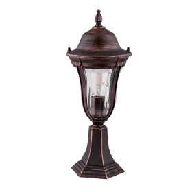 MARK LANTERN STAND 1XE27 BLACK RED BRASS H490mm | Buy online — Megaluks