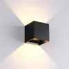 LED WALL LIGHT SQUARE 2X5W 4000K IP54 BLACK | Buy online — Megaluks