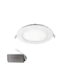 STELLAR LED PANEL ROUND RECESSED MOUNT 12W 6500K+ EMERGENCY KIT