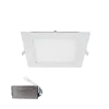 STELLAR LED PANEL SQUARE RECESSED MOUNT 18W 4000K+ EMERGENCY KIT