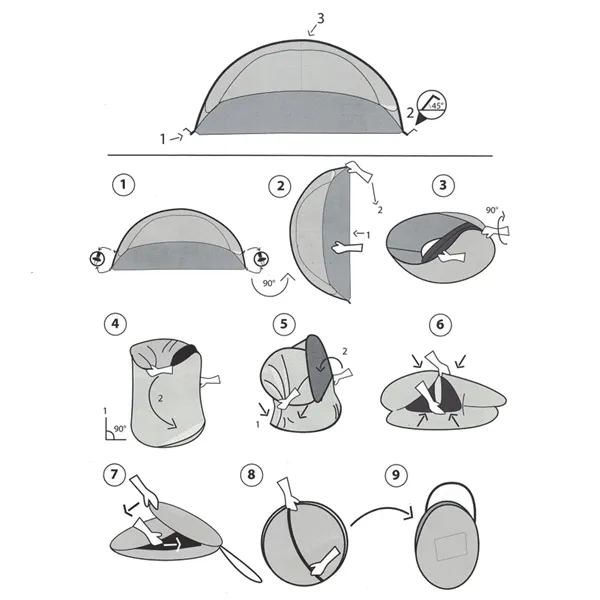 Pop up telts Springos PT004 200 x 120 CM
