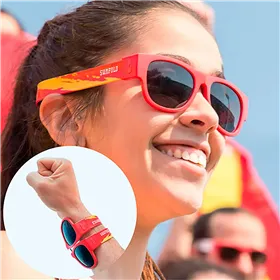 Sarullējamas saulesbrilles Sunfold Spain Red