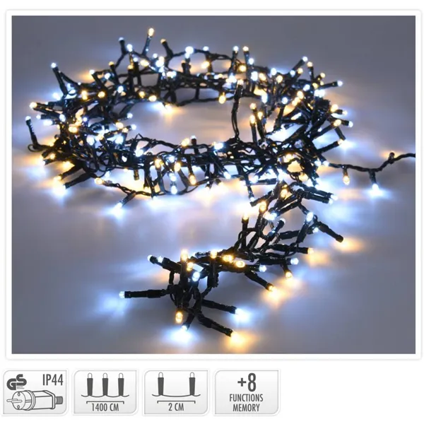 LED-tulede Pärg 17 m Kollane
