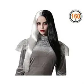 Halloween peruukki Musta Valkoinen