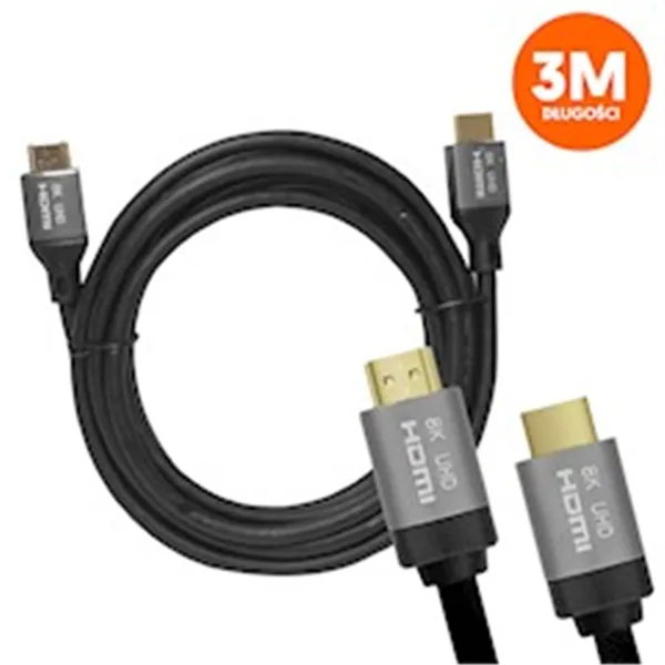 HDMI-HDMI kaabel (v2.1 | 8K | 3 m) must