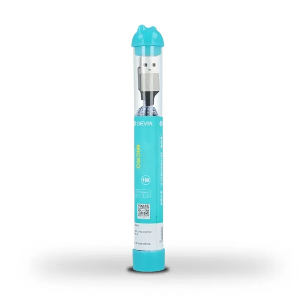 Devia kabelis Vogue USB - microUSB 1,0 m 2,4A caurule