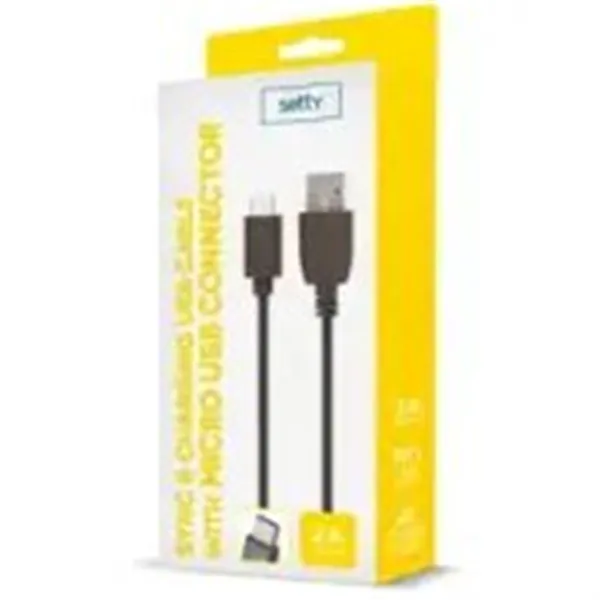 Setty USB kabelis 1m 2A micro USB melns R