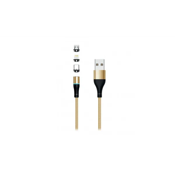 Setty USB magnetic cable 2m 2A gold