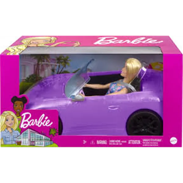 Lėlė Barbie And Her Purple Convertible