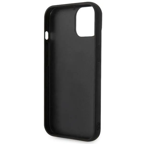 Karl Lagerfeld Quilted Puffy Ikonik Pin  Case iPhone 14 Plus (Black)