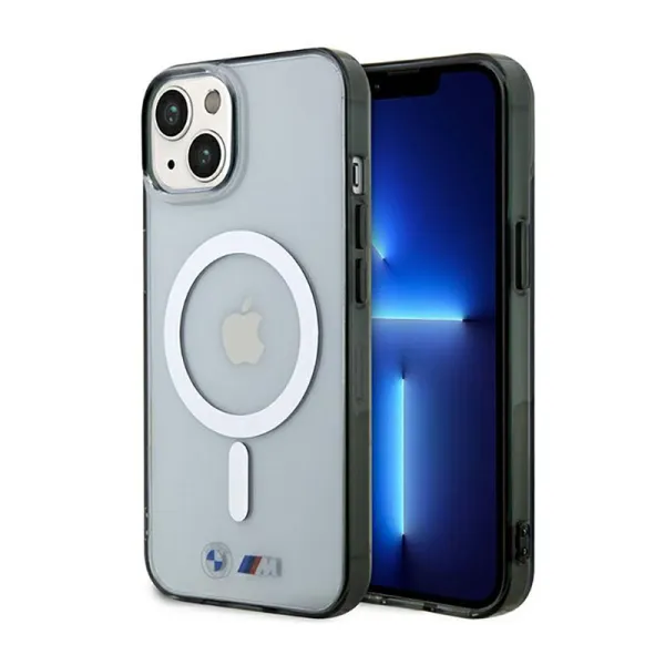 BMW Silver Ring MagSafe - Case for iPhone 14 (Transparent)