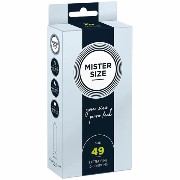 Condoms Mister Size Pure Feel Extra Thin Extra-fine