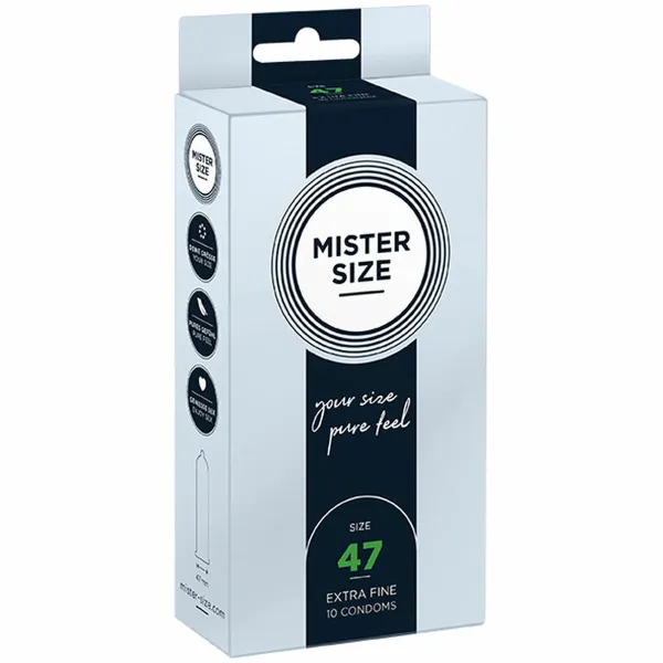 Prezervatyvai Mister Size 04136400000 Itin smulkus (47 mm)