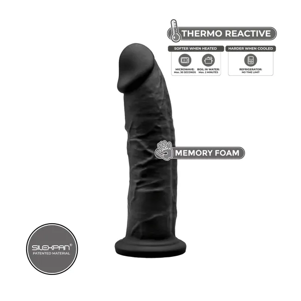 Reālistiskais Dildo Silexd Melns