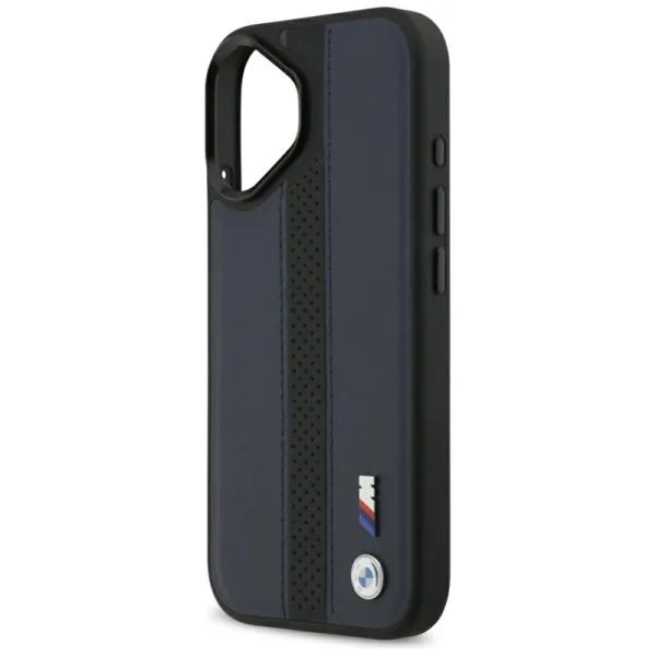 BMW M Perforated Stripe Logo MagSafe - iPhone 17 Case (Navy Blue)