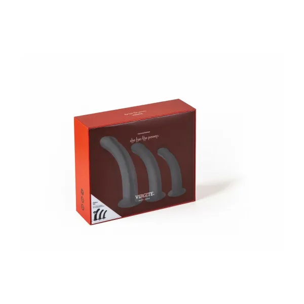Dildo Virgite Musta S/M/L Setti