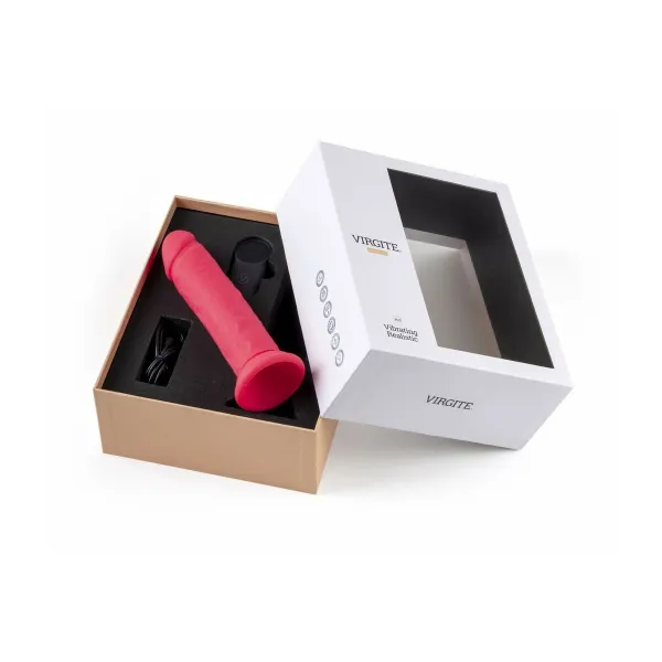 Realistlik vibraator Virgite Roosa 16,5 cm