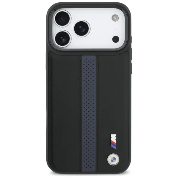 BMW M Perforated Stripe Logo MagSafe - iPhone 17 Pro Max Case (Blue)