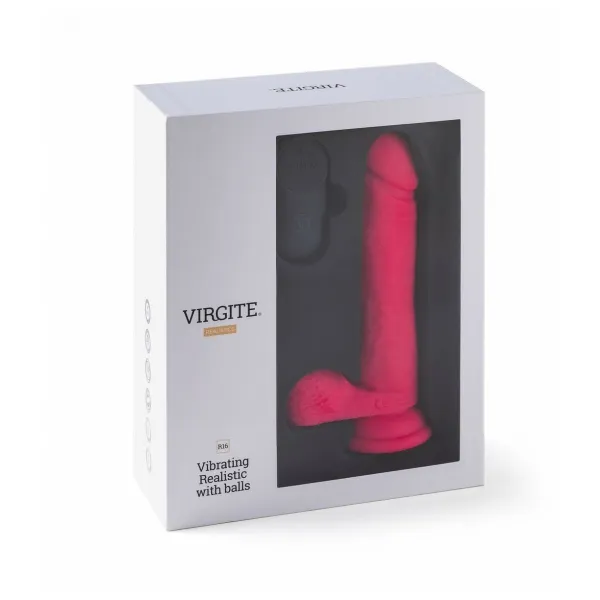 Realistic Vibrator Virgite Pink 16 cm