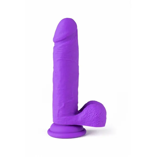 Realistinen vibraattori Virgite Purppura 16 cm