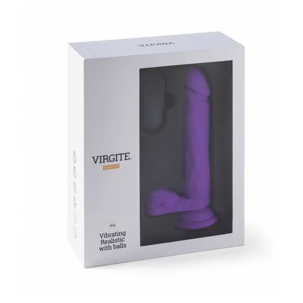 Realistic Vibrator Virgite Purple 16 cm