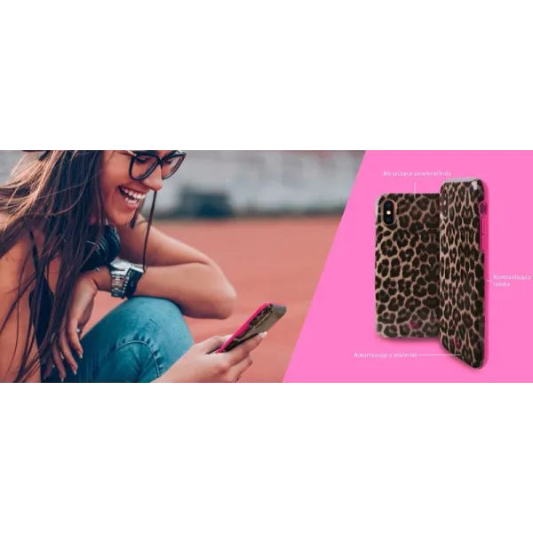 PURO Glam Leopard Cover - Case for iPhone Xs / X (Leo 2)