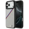BMW M Tricolor Metal Logo MagSafe - iPhone 17 Pro Max Case (Gray)