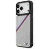 BMW M Tricolor Metal Logo MagSafe - iPhone 17 Pro Max Case (Gray)