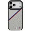 BMW M Tricolor Metal Logo MagSafe - iPhone 17 Pro Max Case (Gray)