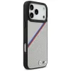BMW M Tricolor Metal Logo MagSafe - iPhone 17 Pro Max Case (Gray)