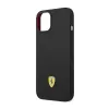 Ferrari Silicone Metal Logo - Case for iPhone 14 Plus (Black)