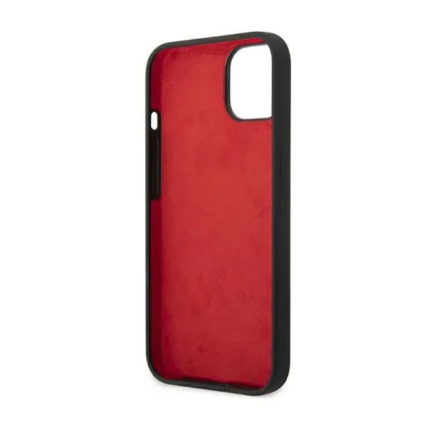 Ferrari Silicone Metal Logo - Case for iPhone 14 Plus (Black)