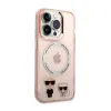 Karl Lagerfeld Karl&Choupette Aluminium MagSafe - Case for iPhone 14 Pro (Pink)