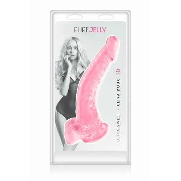 Dildo Pure Jelly Rozā XL