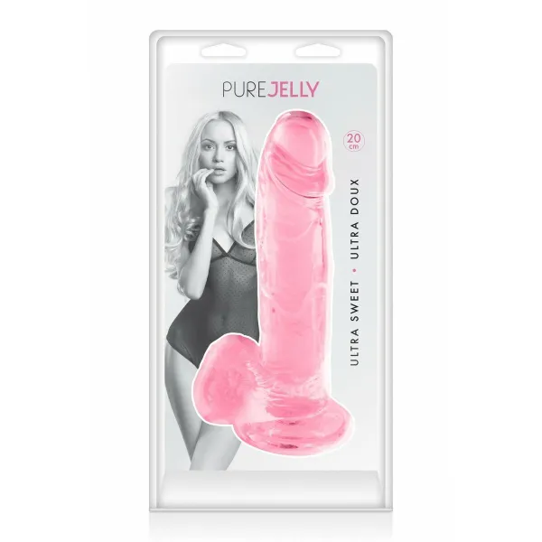 Dildo Pure Jelly Pinkki