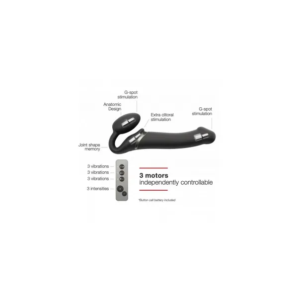 Vibraattori Strap-on-me 6013953 Musta M