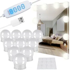 LED peegli-/tualettlaua tuled - 10 tk.