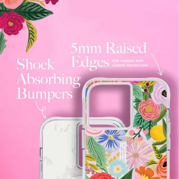 Rifle Paper Clear MagSafe - Case for iPhone 14 Pro Max (Garden Party Blush)