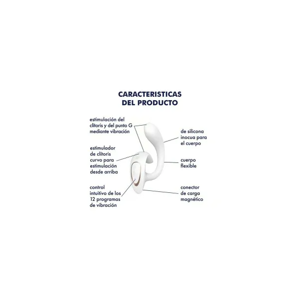 G-pistevibraattori Satisfyer Valkoinen
