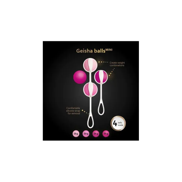 Raskem Kegel-treeningukomplekt Gvibe Geisha Mini Fuksiaroosa