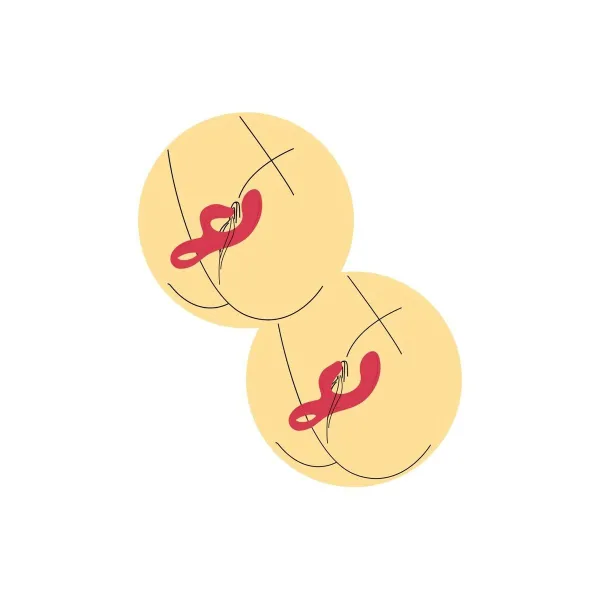 Divkārši Stimulējošs Vibrators Toy Joy