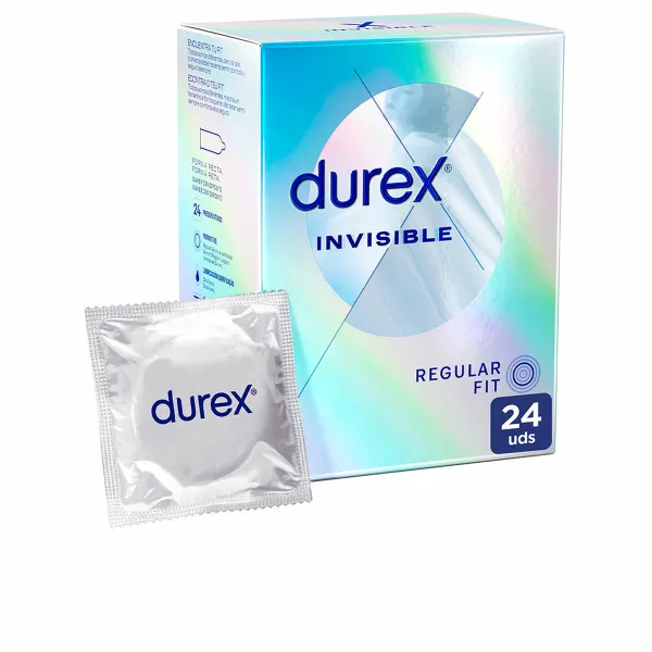 Prezervatīvi Invisible Ekstra Sensitivo Durex 24 gb.