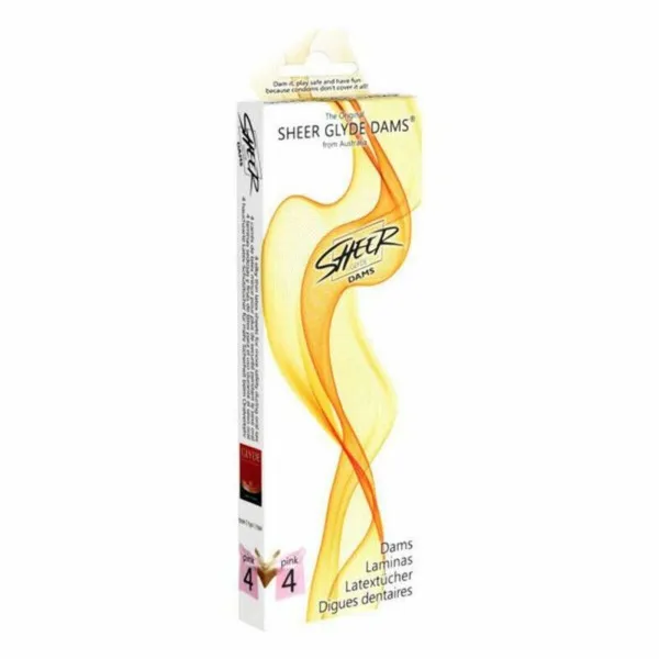 Mutes barjera orālam seksam Glyde 461005 Zemenes (4 uds)